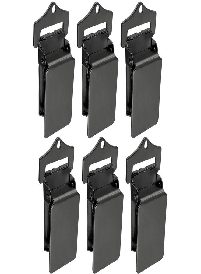 Wise Linkers Wall Clips Matte Black for Hanging Rugs and Animal Hides (Pack of 6) Rug Grippers/Clips/Hangers - Image 1